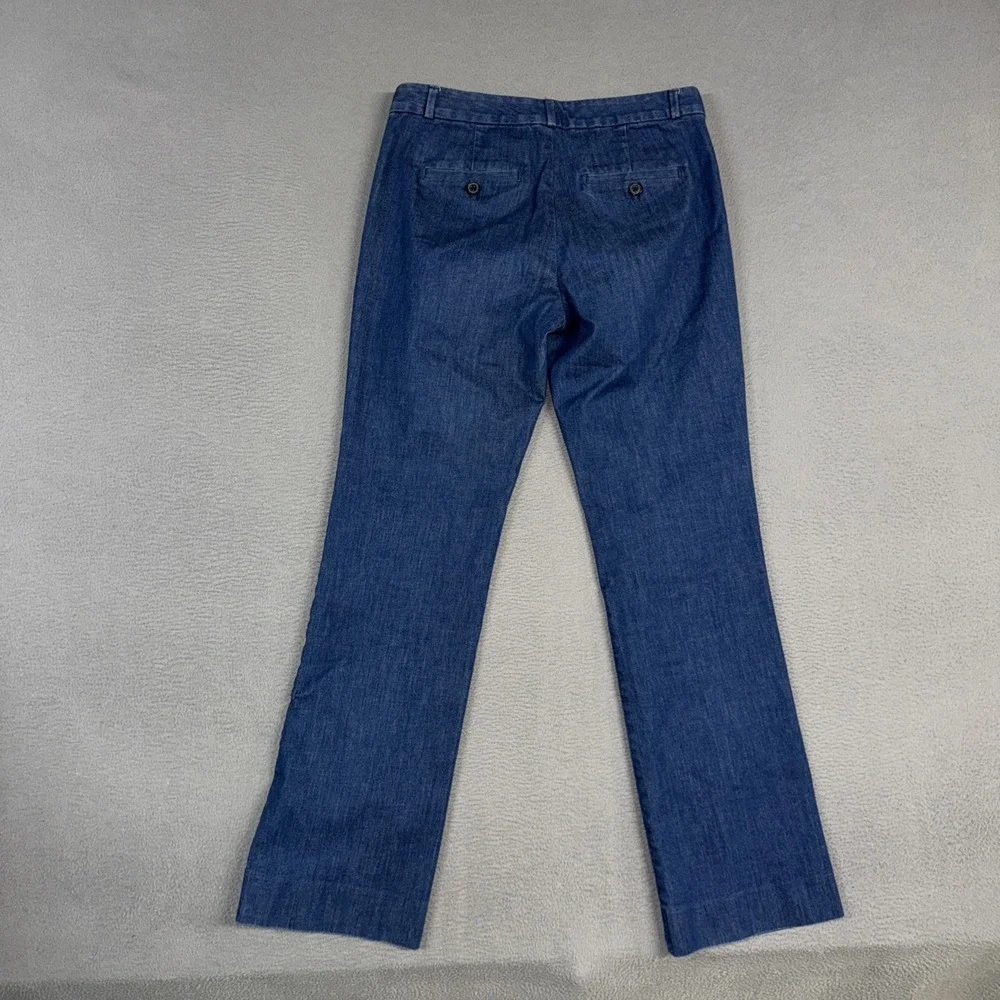 Banana Republic Pants Womens 2 Logan Bootcut Flat Front Stretch Cotton Twill